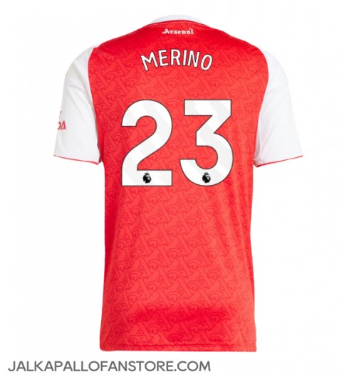 Arsenal Mikel Merino #23 Kotipaita 2025-26 Lyhythihainen Arsenal Mikel Merino #23 Kotipaita 2025-26 Lyhythihainen
